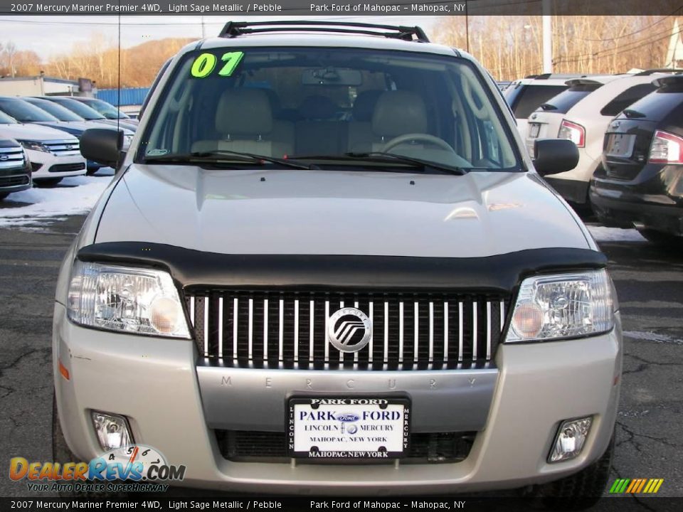 2007 Mercury Mariner Premier 4WD Light Sage Metallic / Pebble Photo #22