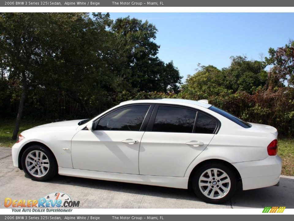 2006 BMW 3 Series 325i Sedan Alpine White / Beige Photo #5