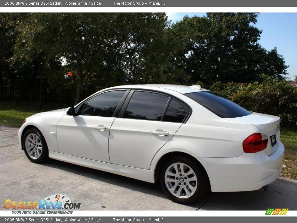 2006 BMW 3 Series 325i Sedan Alpine White / Beige Photo #6