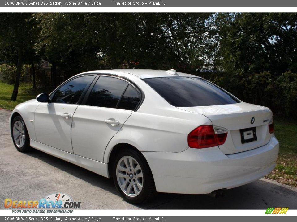 2006 BMW 3 Series 325i Sedan Alpine White / Beige Photo #7