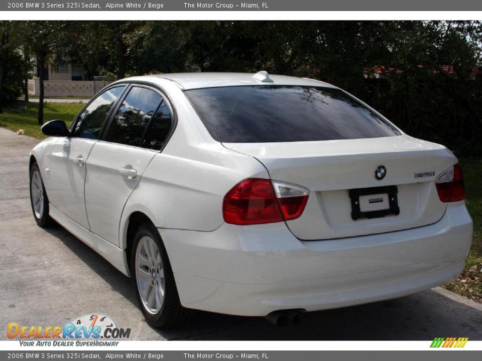 2006 BMW 3 Series 325i Sedan Alpine White / Beige Photo #8