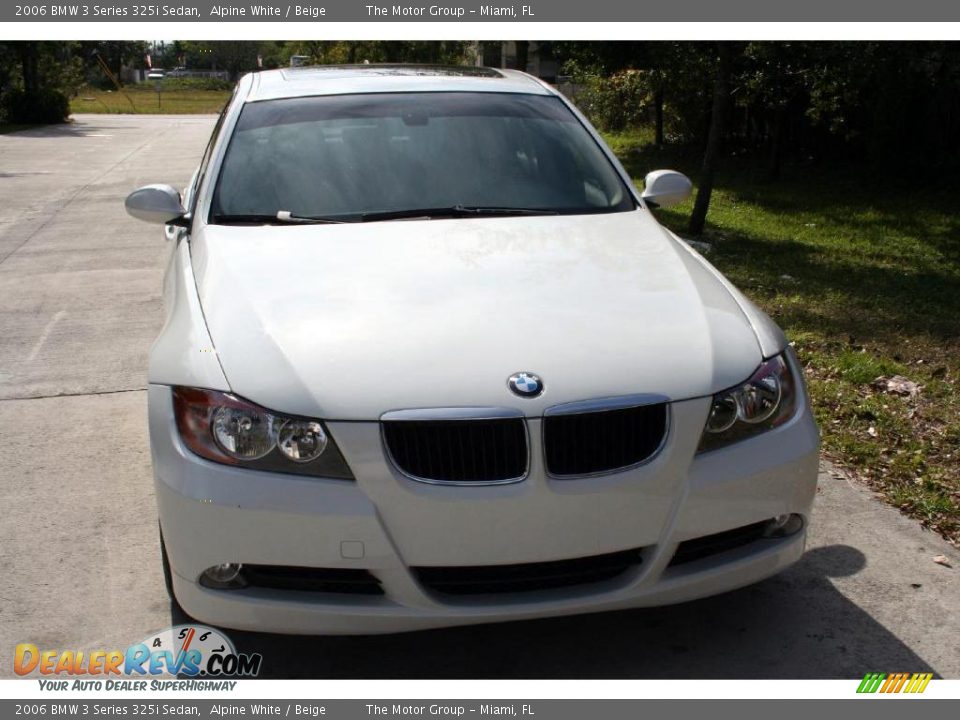 2006 BMW 3 Series 325i Sedan Alpine White / Beige Photo #19