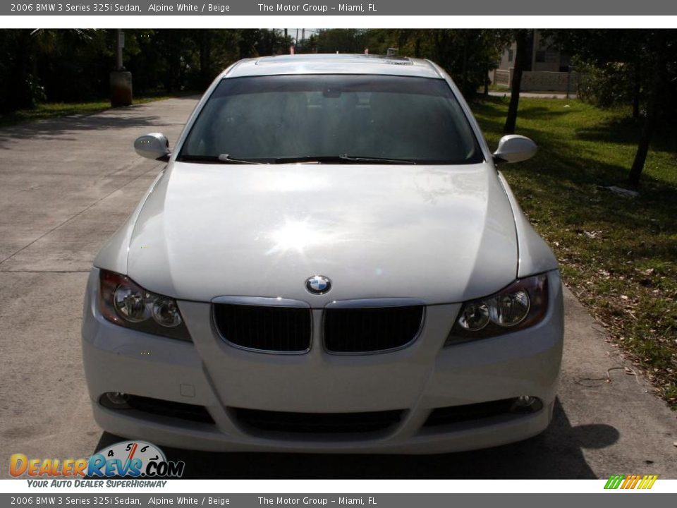 2006 BMW 3 Series 325i Sedan Alpine White / Beige Photo #20