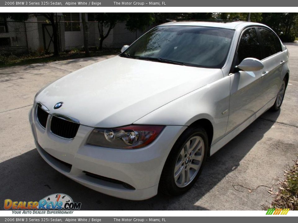 2006 BMW 3 Series 325i Sedan Alpine White / Beige Photo #22