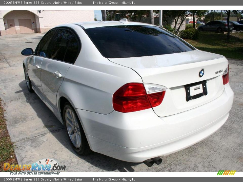 2006 BMW 3 Series 325i Sedan Alpine White / Beige Photo #23