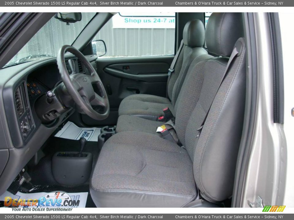 2005 Chevrolet Silverado 1500 LS Regular Cab 4x4 Silver Birch Metallic / Dark Charcoal Photo #3