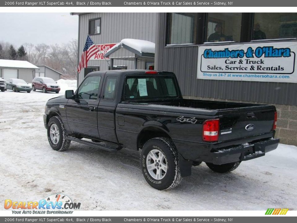 2006 Ford Ranger XLT SuperCab 4x4 Black / Ebony Black Photo #8