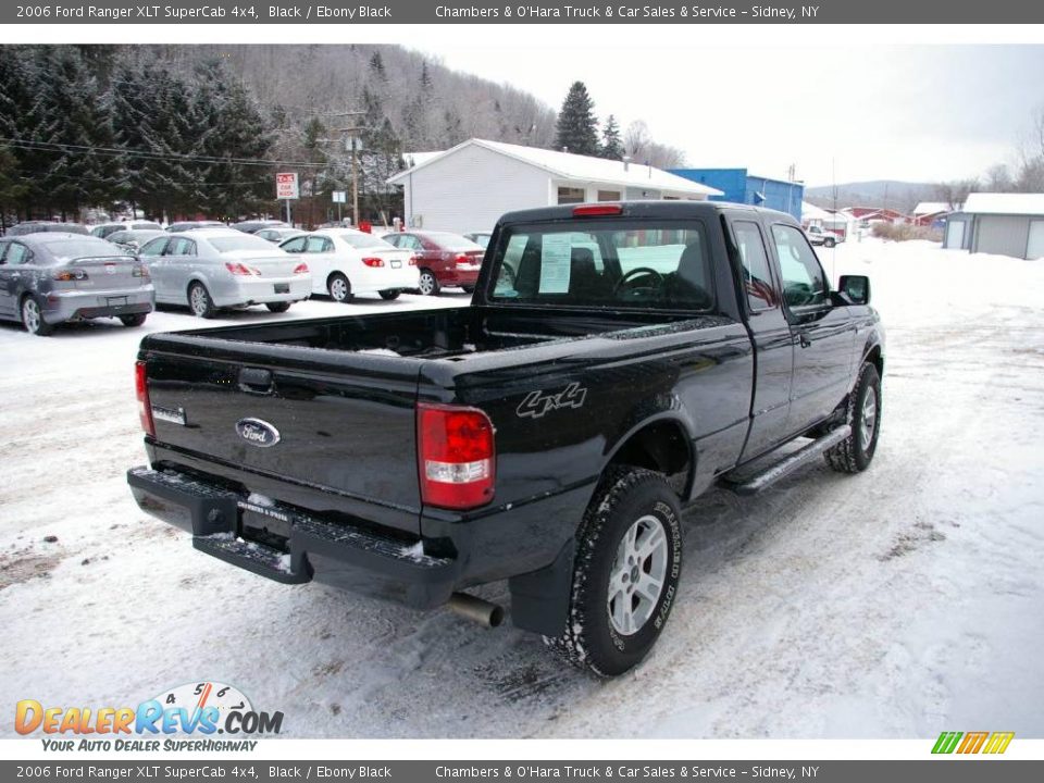 2006 Ford Ranger XLT SuperCab 4x4 Black / Ebony Black Photo #9