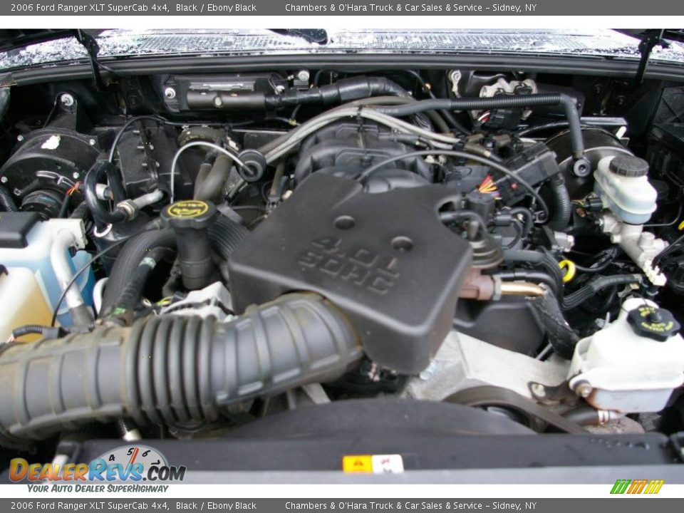 2006 Ford Ranger XLT SuperCab 4x4 Black / Ebony Black Photo #11