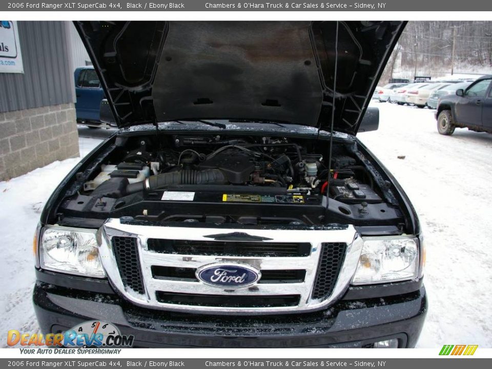 2006 Ford Ranger XLT SuperCab 4x4 Black / Ebony Black Photo #12