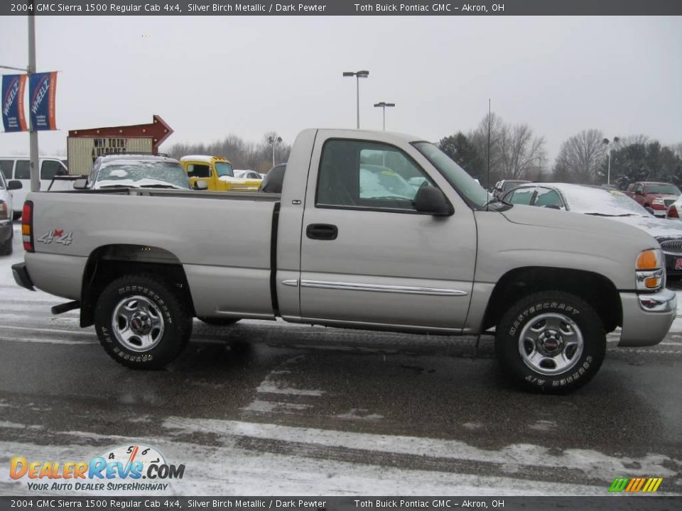 2004 GMC Sierra 1500 Regular Cab 4x4 Silver Birch Metallic / Dark Pewter Photo #2