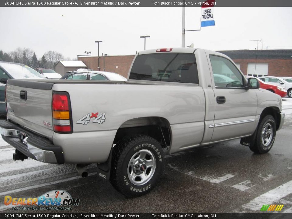 2004 GMC Sierra 1500 Regular Cab 4x4 Silver Birch Metallic / Dark Pewter Photo #3