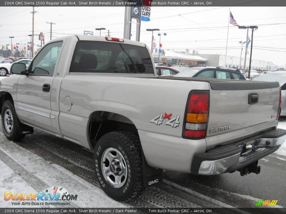 2004 GMC Sierra 1500 Regular Cab 4x4 Silver Birch Metallic / Dark Pewter Photo #4