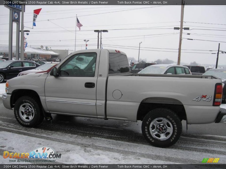 2004 GMC Sierra 1500 Regular Cab 4x4 Silver Birch Metallic / Dark Pewter Photo #5