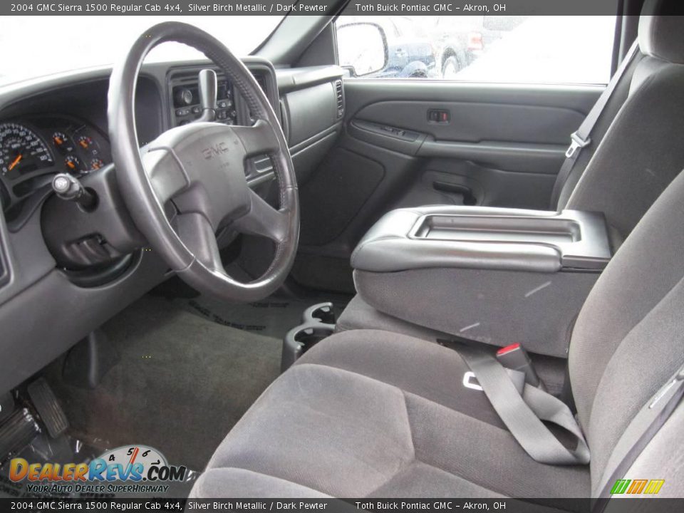 2004 GMC Sierra 1500 Regular Cab 4x4 Silver Birch Metallic / Dark Pewter Photo #7