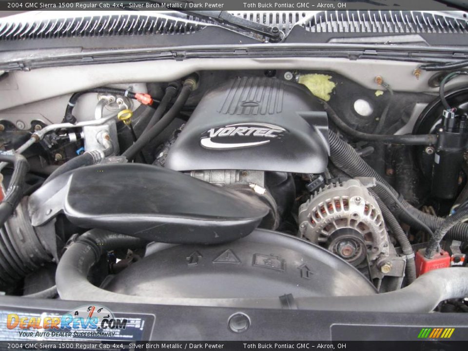 2004 GMC Sierra 1500 Regular Cab 4x4 Silver Birch Metallic / Dark Pewter Photo #14