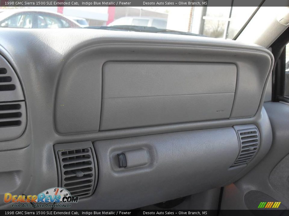 1998 GMC Sierra 1500 SLE Extended Cab Indigo Blue Metallic / Pewter Photo #12