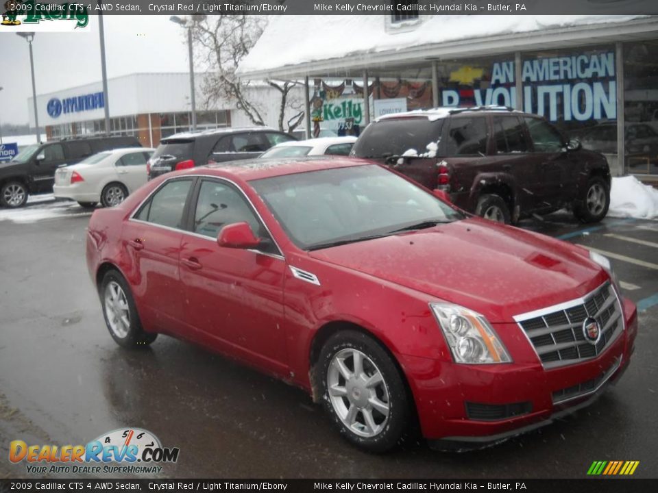2009 Cadillac CTS 4 AWD Sedan Crystal Red / Light Titanium/Ebony Photo #1