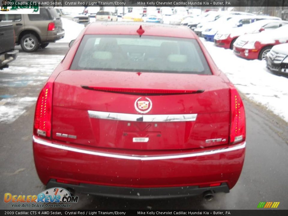 2009 Cadillac CTS 4 AWD Sedan Crystal Red / Light Titanium/Ebony Photo #4