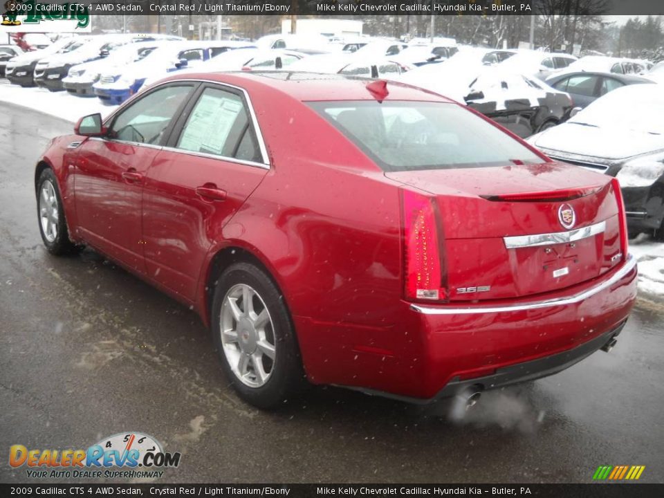 2009 Cadillac CTS 4 AWD Sedan Crystal Red / Light Titanium/Ebony Photo #5