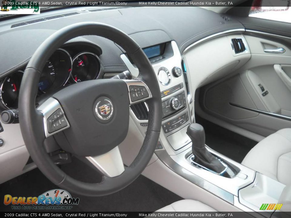 2009 Cadillac CTS 4 AWD Sedan Crystal Red / Light Titanium/Ebony Photo #8