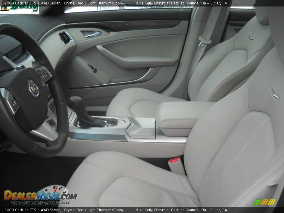 2009 Cadillac CTS 4 AWD Sedan Crystal Red / Light Titanium/Ebony Photo #9