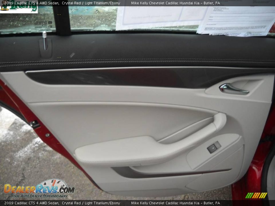 2009 Cadillac CTS 4 AWD Sedan Crystal Red / Light Titanium/Ebony Photo #11
