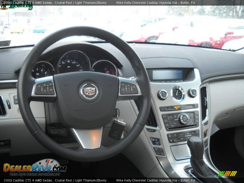 2009 Cadillac CTS 4 AWD Sedan Crystal Red / Light Titanium/Ebony Photo #12