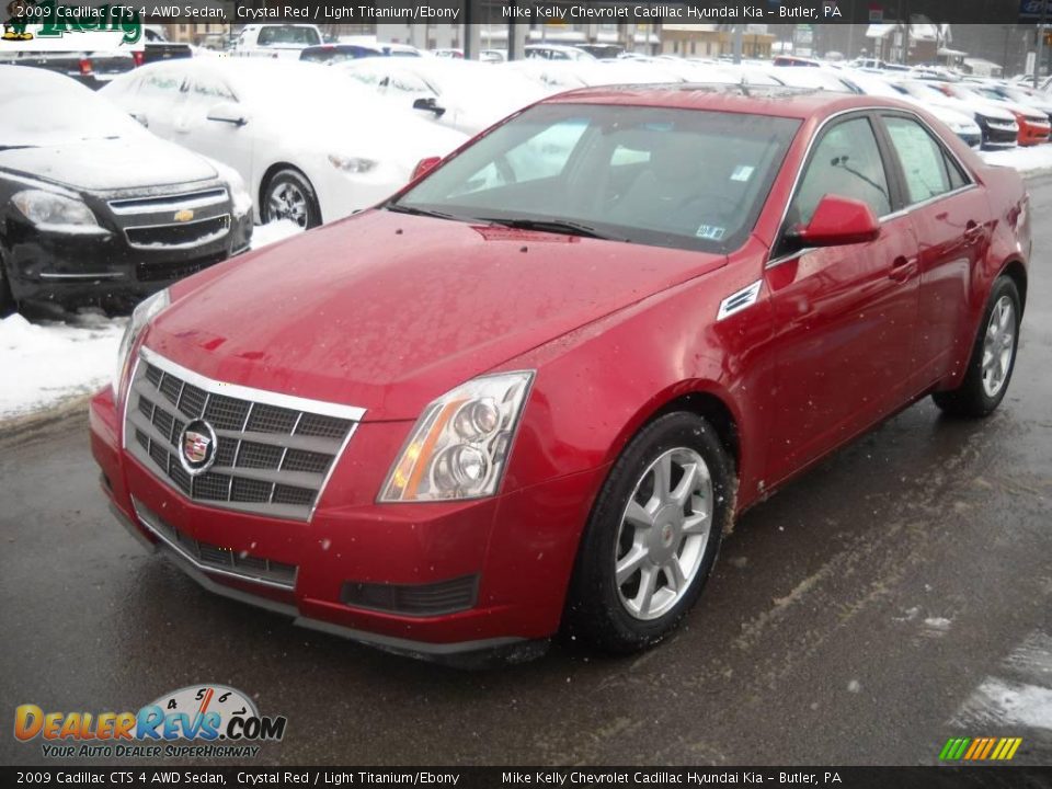 2009 Cadillac CTS 4 AWD Sedan Crystal Red / Light Titanium/Ebony Photo #14