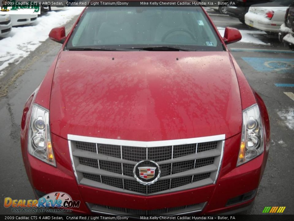 2009 Cadillac CTS 4 AWD Sedan Crystal Red / Light Titanium/Ebony Photo #15