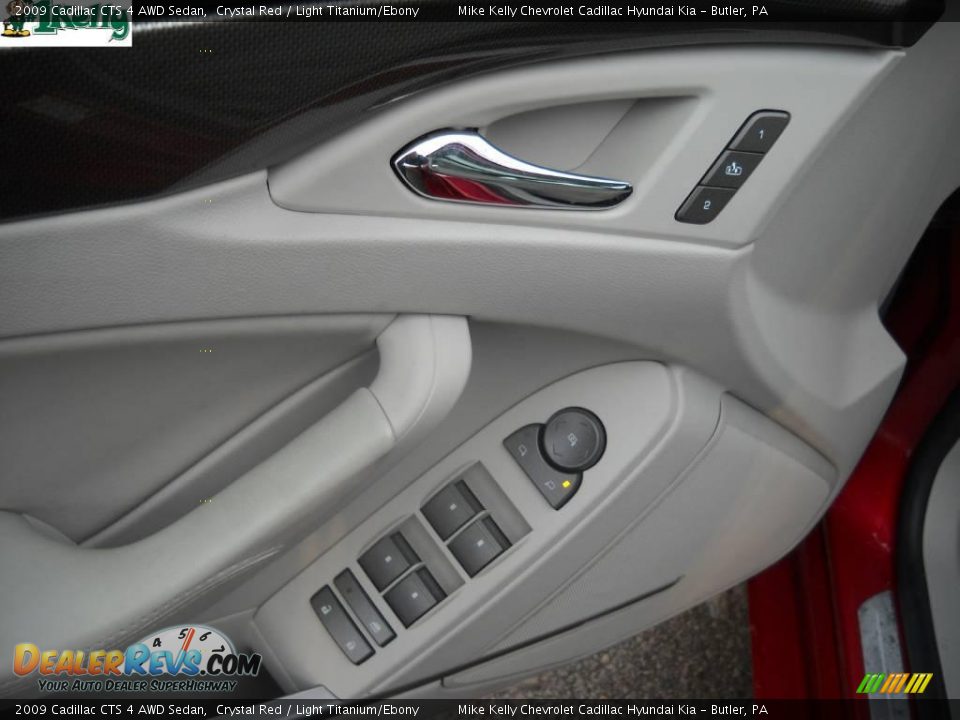 2009 Cadillac CTS 4 AWD Sedan Crystal Red / Light Titanium/Ebony Photo #16