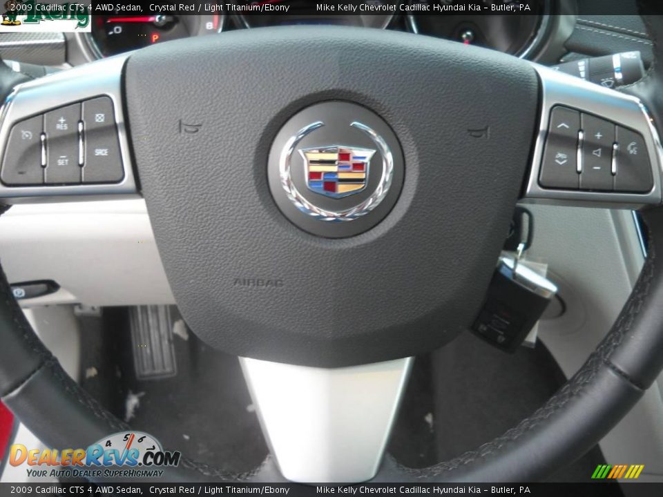 2009 Cadillac CTS 4 AWD Sedan Crystal Red / Light Titanium/Ebony Photo #19