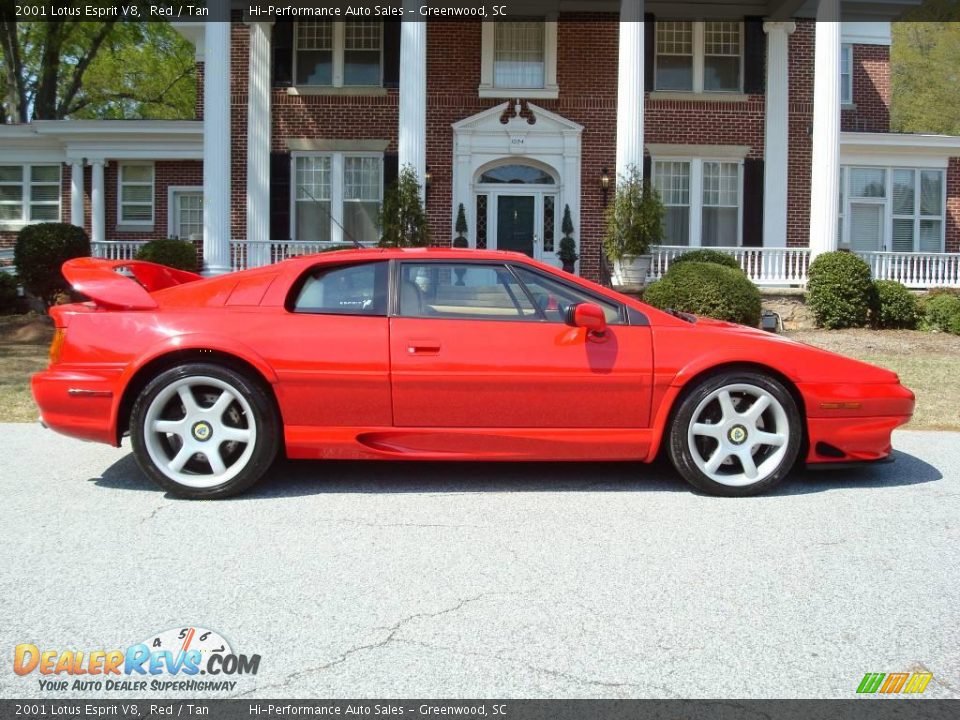 2001 Lotus Esprit V8 Red / Tan Photo #3