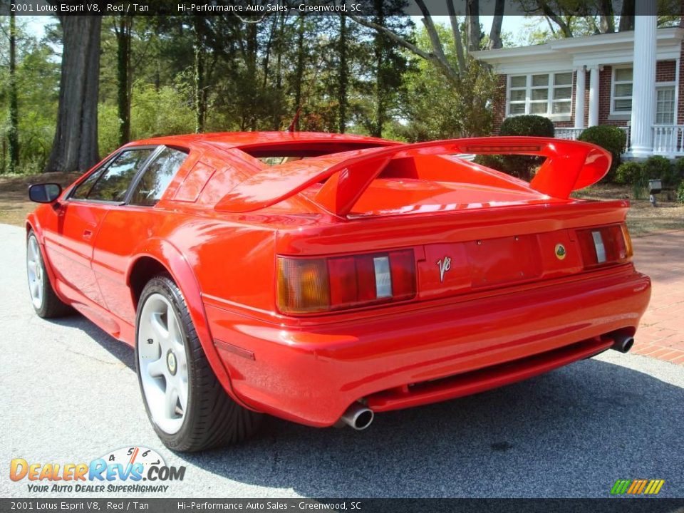 2001 Lotus Esprit V8 Red / Tan Photo #7
