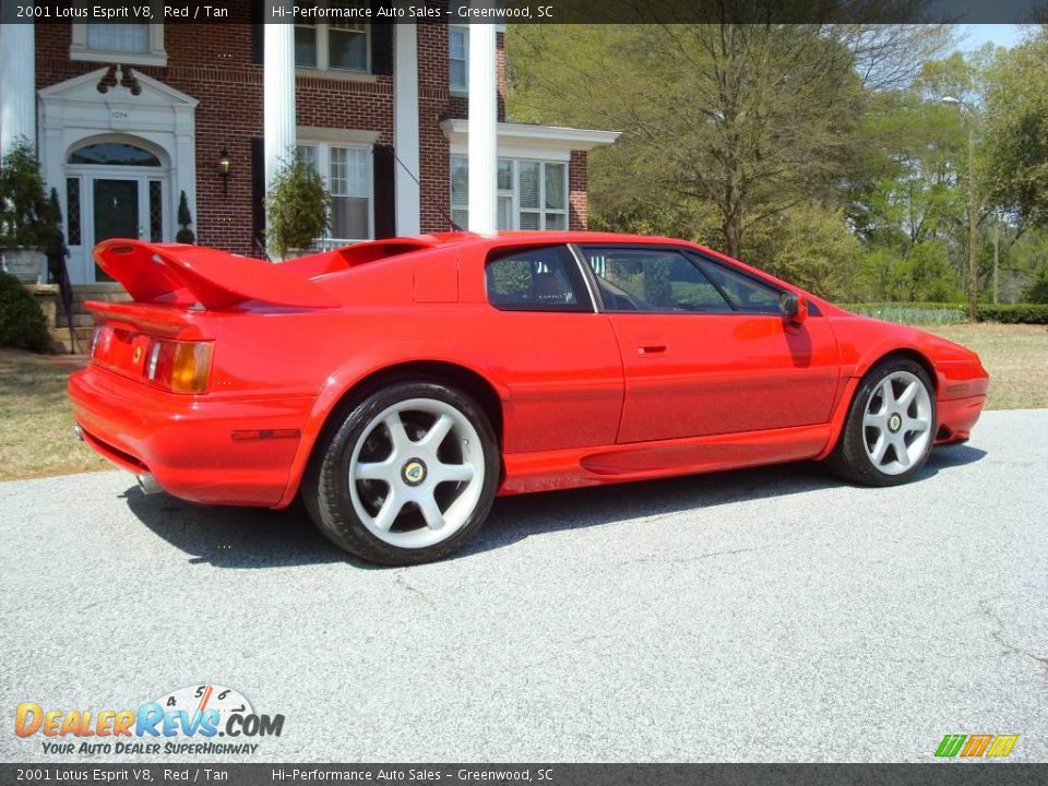 2001 Lotus Esprit V8 Red / Tan Photo #9