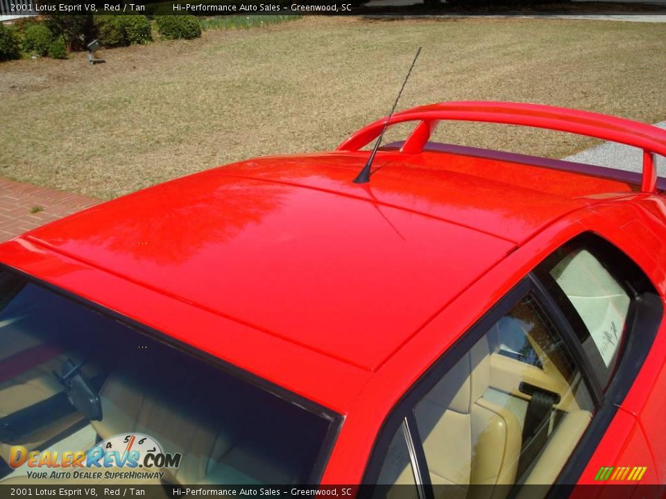 2001 Lotus Esprit V8 Red / Tan Photo #14