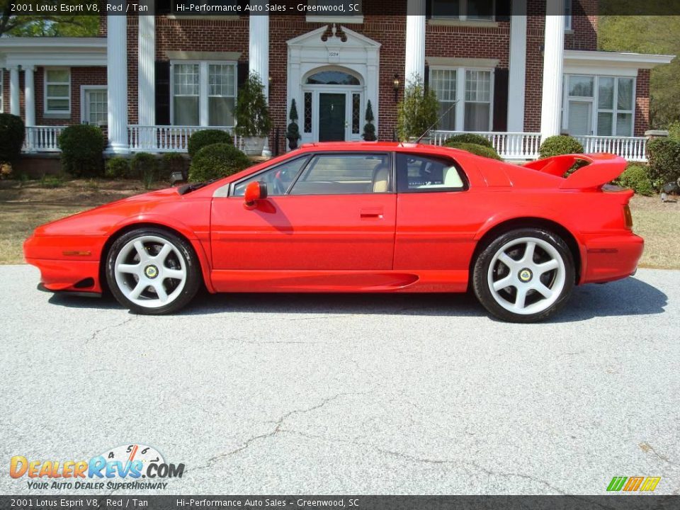 2001 Lotus Esprit V8 Red / Tan Photo #21