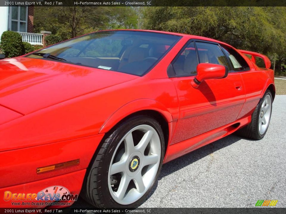 2001 Lotus Esprit V8 Red / Tan Photo #22