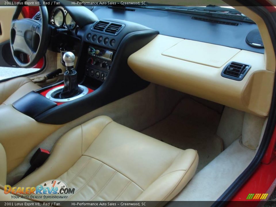 2001 Lotus Esprit V8 Red / Tan Photo #35