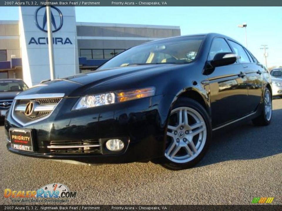 2007 Acura TL 3.2 Nighthawk Black Pearl / Parchment Photo #1