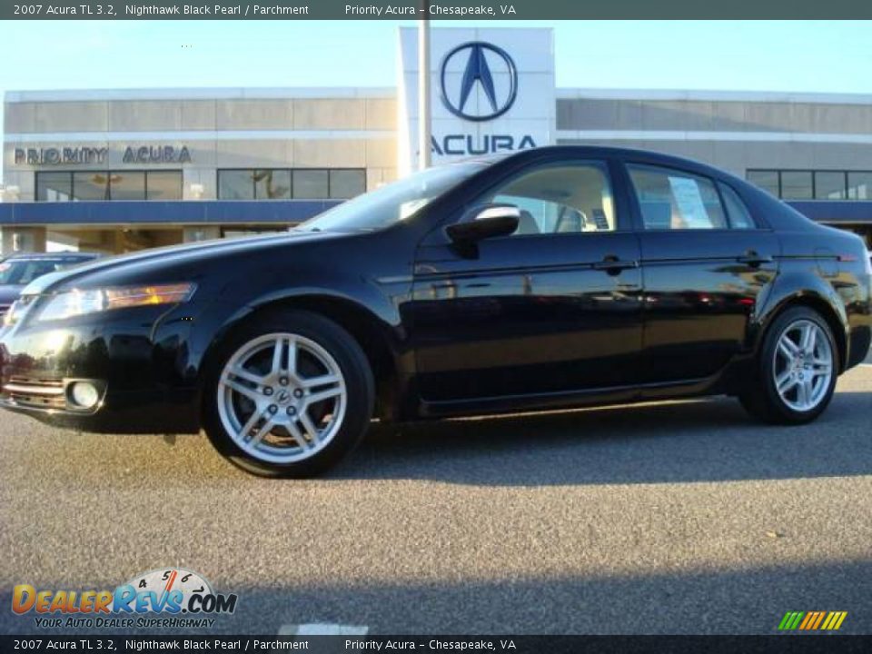 2007 Acura TL 3.2 Nighthawk Black Pearl / Parchment Photo #2