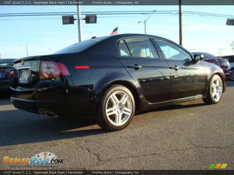 2007 Acura TL 3.2 Nighthawk Black Pearl / Parchment Photo #4