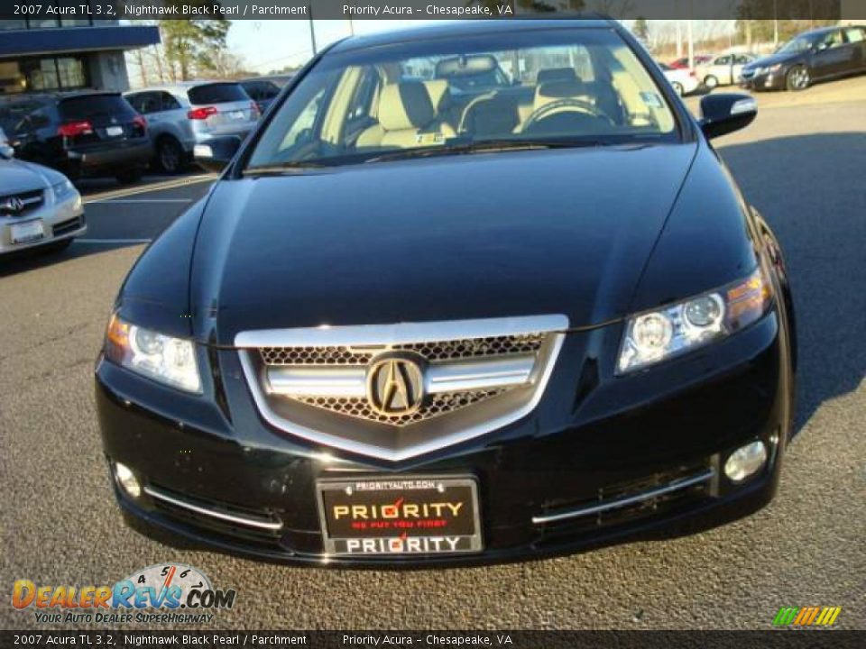 2007 Acura TL 3.2 Nighthawk Black Pearl / Parchment Photo #7