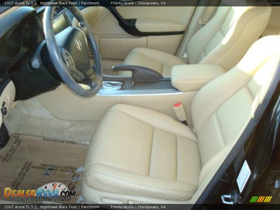 2007 Acura TL 3.2 Nighthawk Black Pearl / Parchment Photo #8