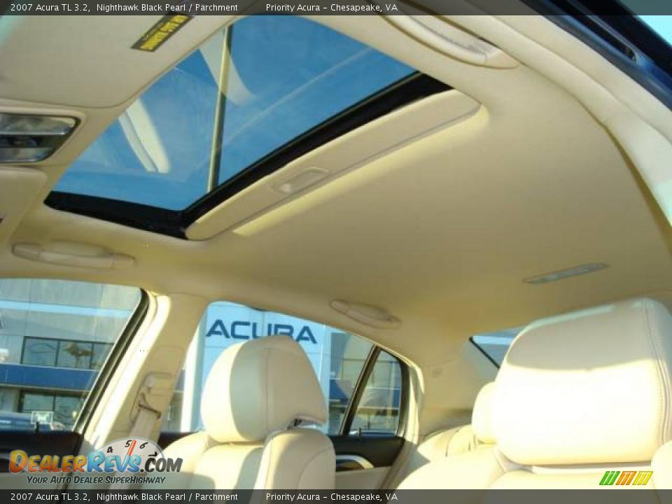 2007 Acura TL 3.2 Nighthawk Black Pearl / Parchment Photo #11