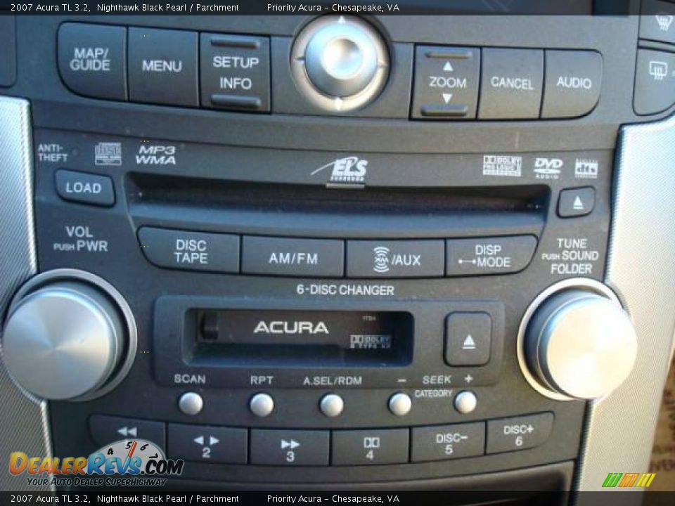 2007 Acura TL 3.2 Nighthawk Black Pearl / Parchment Photo #14
