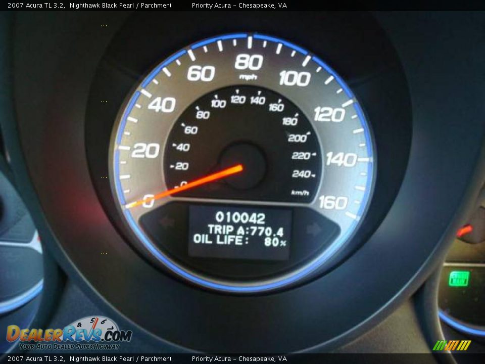 2007 Acura TL 3.2 Nighthawk Black Pearl / Parchment Photo #18