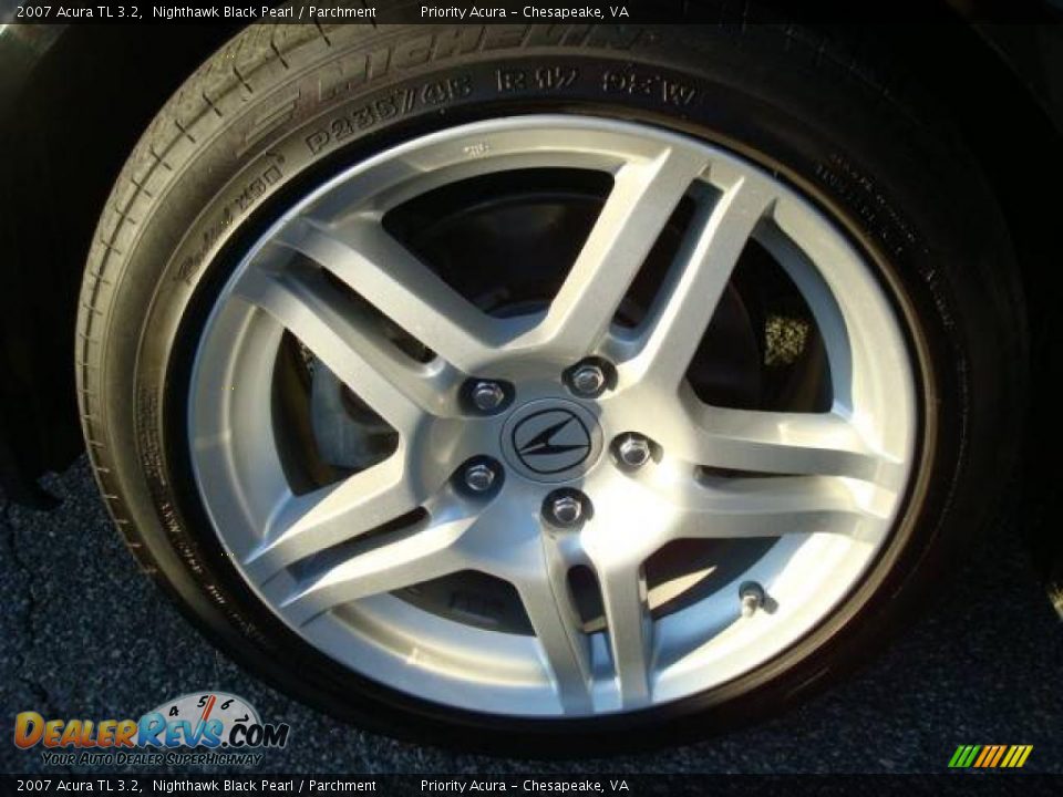 2007 Acura TL 3.2 Nighthawk Black Pearl / Parchment Photo #19