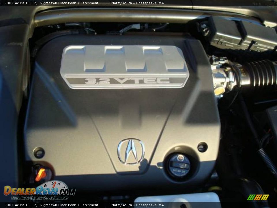 2007 Acura TL 3.2 Nighthawk Black Pearl / Parchment Photo #21