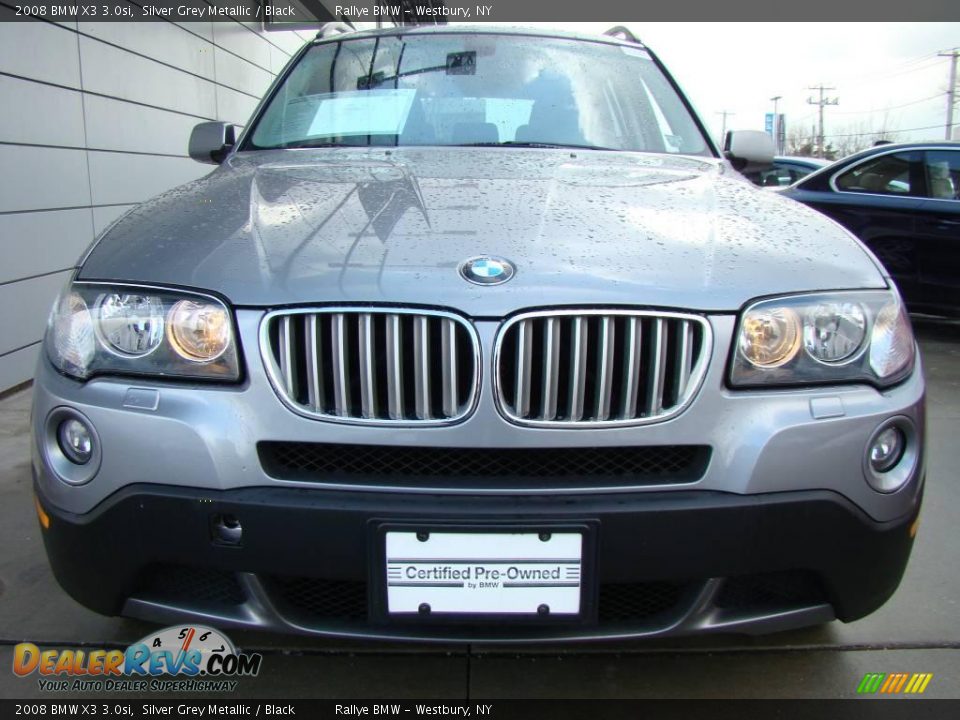 2008 BMW X3 3.0si Silver Grey Metallic / Black Photo #2